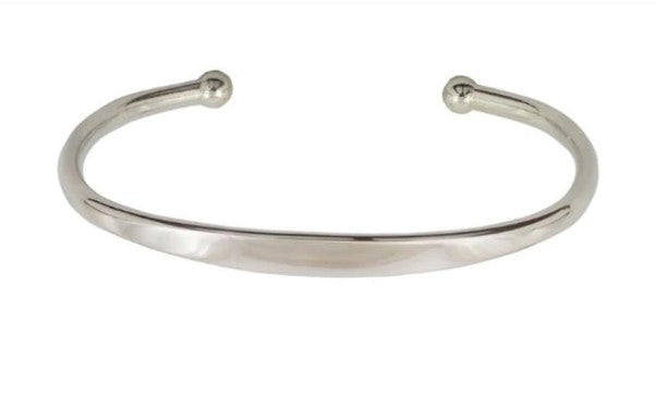 Sterling Silver Torque Bangle Small/Med or Large
